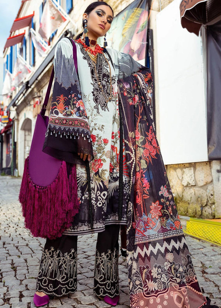 Sifa Embroidered Lawn Suits Unstitched 3 Piece SF21L SL-09-A RUSSAIN CHINTZ - Summer Collection