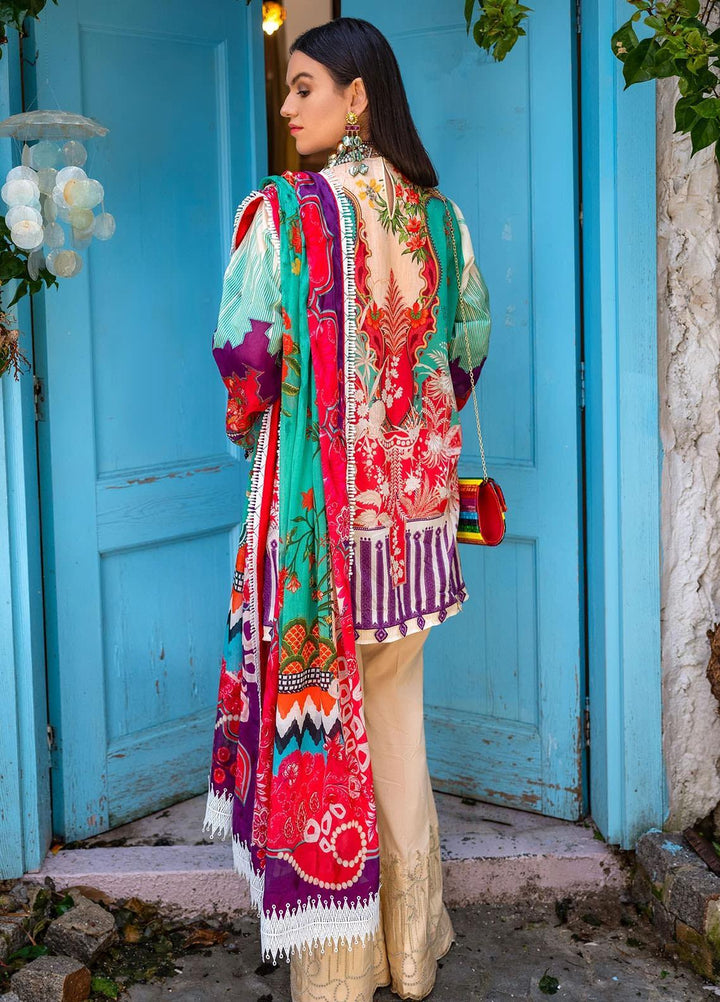 Sifa Embroidered Lawn Suits Unstitched 3 Piece SF21L SL-09-B RUSSAIN CHINTZ - Summer Collection