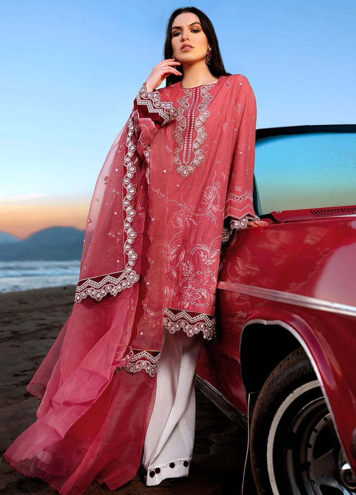 Sifa Embroidered Lawn Suits Unstitched 3 Piece SF21L SL-10-A GUL NAR - Summer Collection