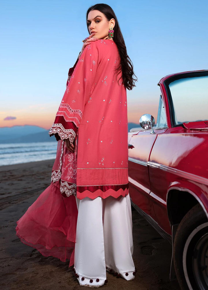 Sifa Embroidered Lawn Suits Unstitched 3 Piece SF21L SL-10-A GUL NAR - Summer Collection