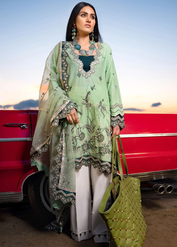 Sifa Embroidered Lawn Suits Unstitched 3 Piece SF21L SL-10-B GUL NAR - Summer Collection