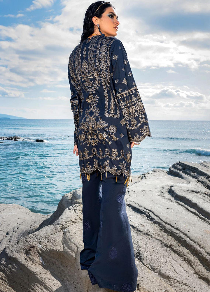 Sifa Embroidered Lawn Suits Unstitched 2 Piece SF21L SL-12-A VICTORIAN ROSE - Summer Collection