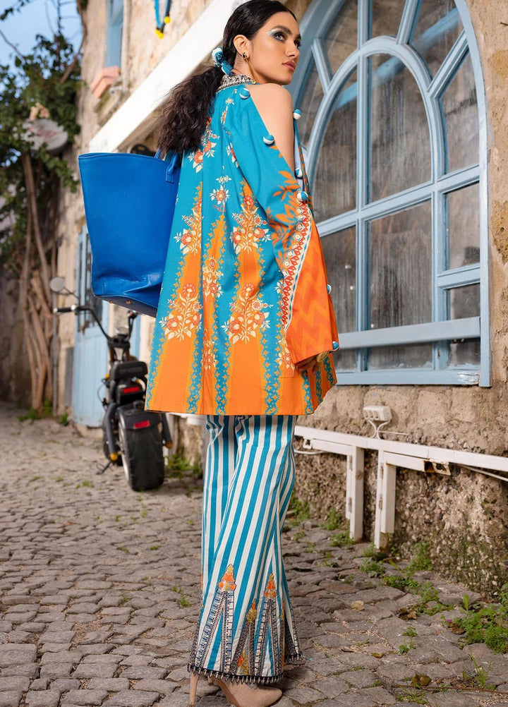 Sifa Embroidered Lawn Suits Unstitched 2 Piece SF21L SL-13-A PHULKARI - Summer Collection