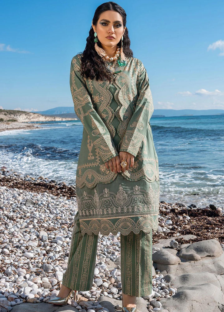 Sifa Embroidered Lawn Suits Unstitched 2 Piece SF21L SL-14-A FOLK ART - Summer Collection