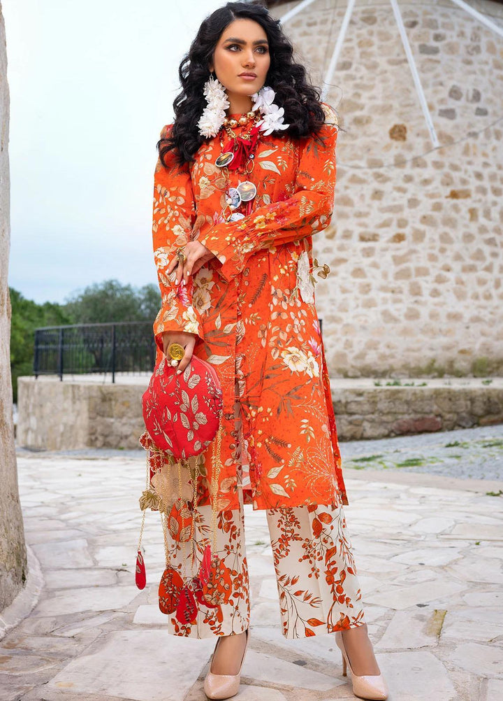 Sifa Embroidered Lawn Suits Unstitched 2 Piece SF21L SL-15-A FLORAL DREAM - Summer Collection