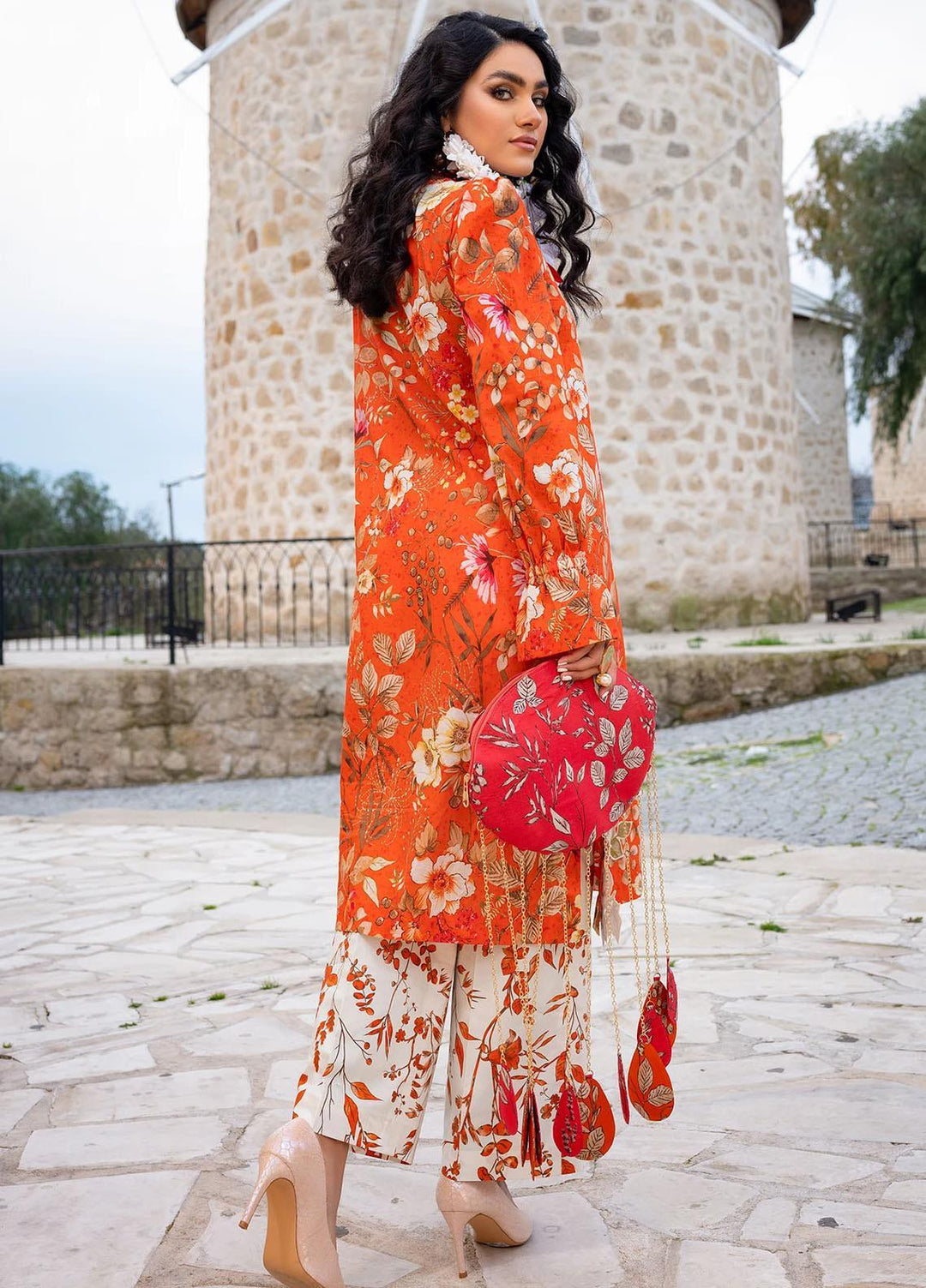 Sifa Embroidered Lawn Suits Unstitched 2 Piece SF21L SL-15-A FLORAL DREAM - Summer Collection