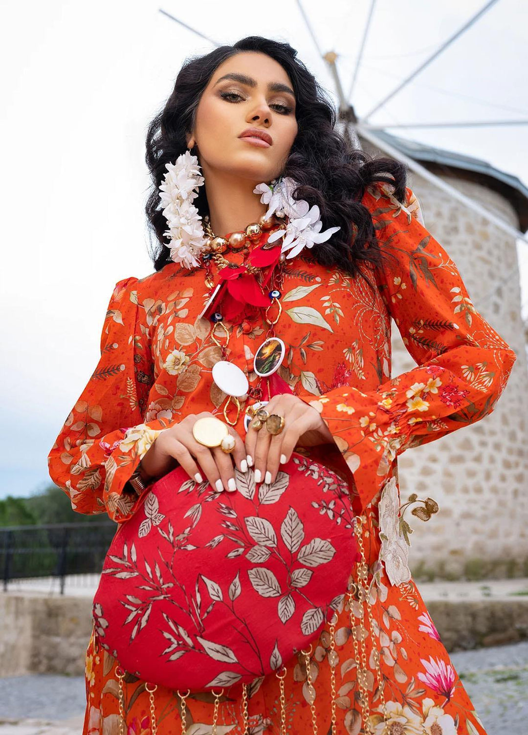 Sifa Embroidered Lawn Suits Unstitched 2 Piece SF21L SL-15-A FLORAL DREAM - Summer Collection