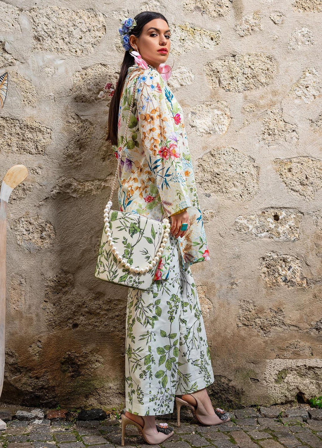 Sifa Embroidered Lawn Suits Unstitched 2 Piece SF21L SL-15-B FLORAL DREAM - Summer Collection