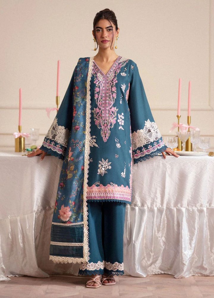 Signature by AJR Embroidered Lawn Suits Unstitched 3 Piece AJR25SL D-01 Cascade - Summer Collection