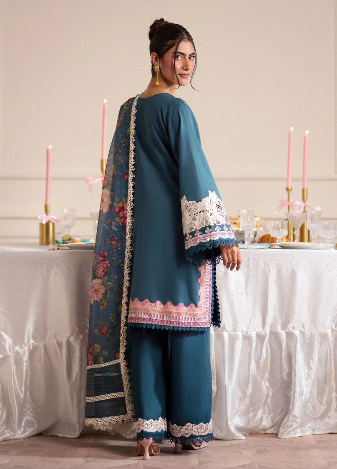 Signature by AJR Embroidered Lawn Suits Unstitched 3 Piece AJR25SL D-01 Cascade - Summer Collection