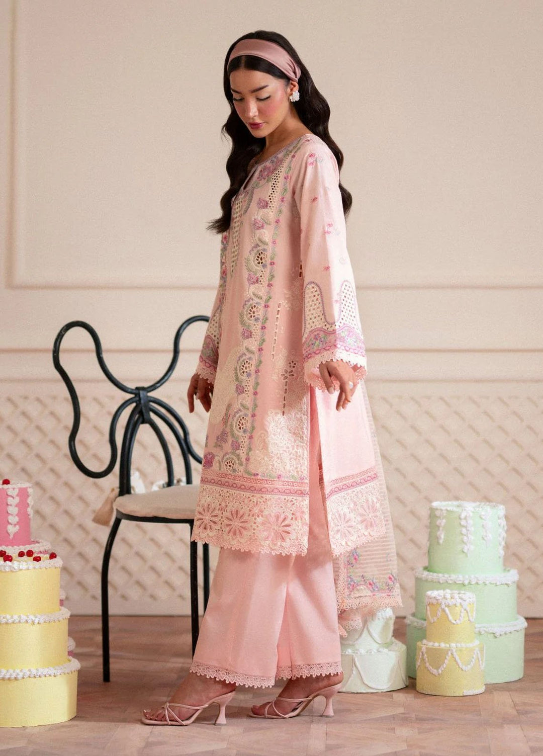 Signature by AJR Embroidered Lawn Suits Unstitched 3 Piece AJR25SL D-02 Chantily - Summer Collection