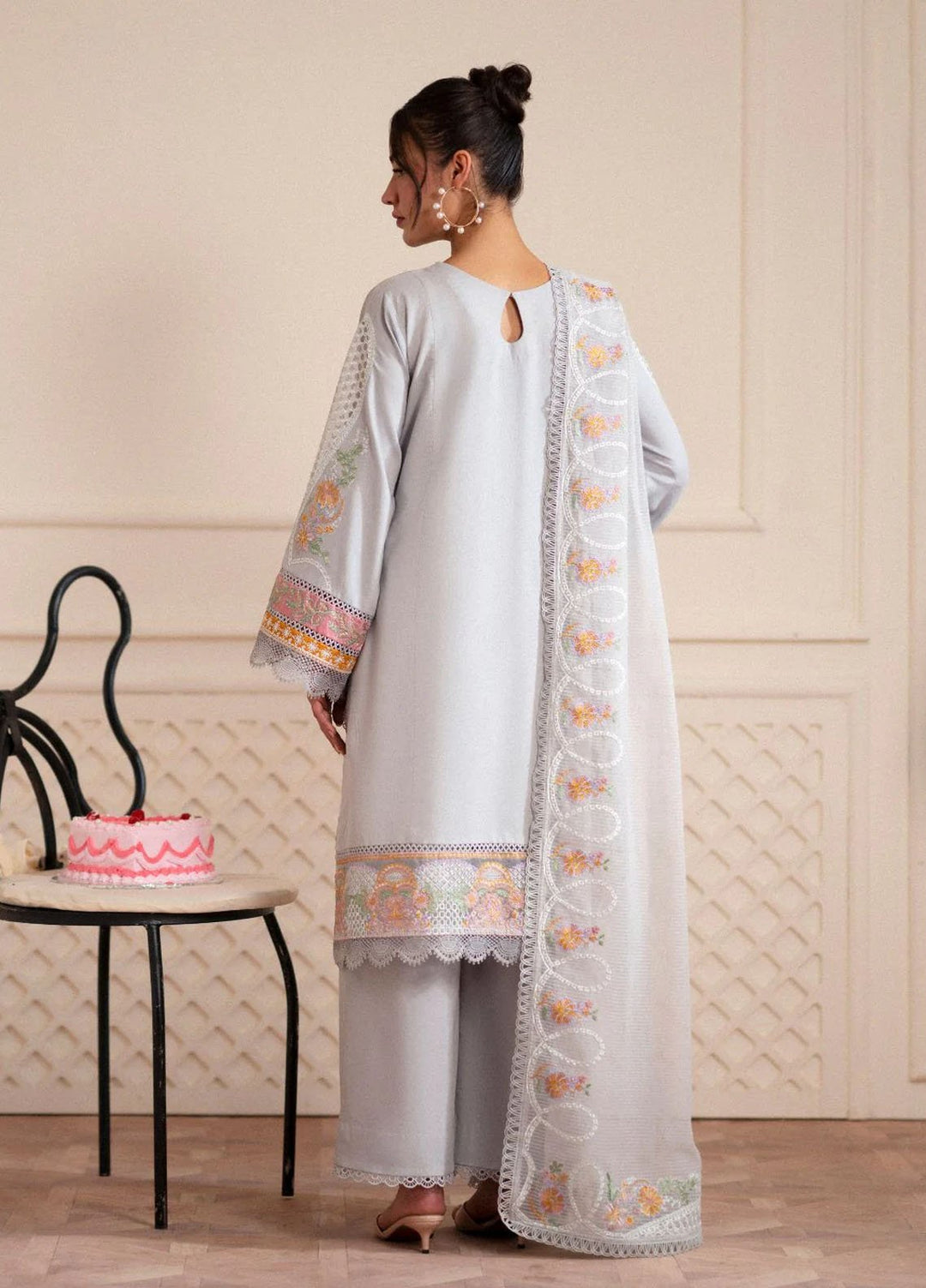 Signature by AJR Embroidered Lawn Suits Unstitched 3 Piece AJR25SL D-04 Dewberry - Summer Collection