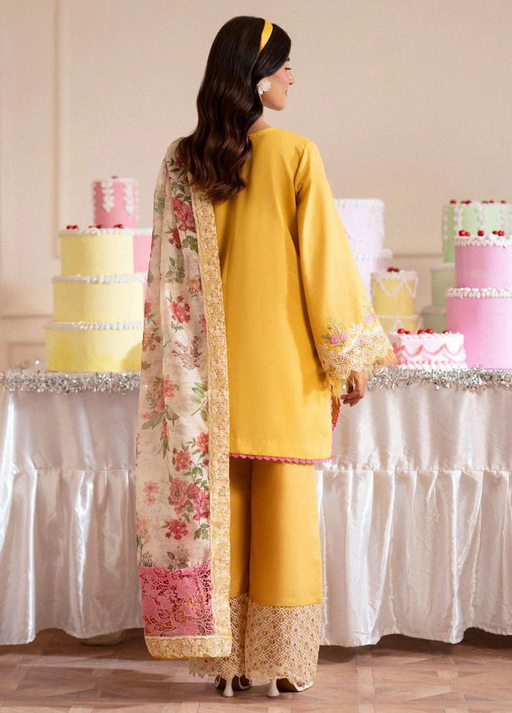 Signature by AJR Embroidered Lawn Suits Unstitched 3 Piece AJR25SL D-06 Honey Dew - Summer Collection