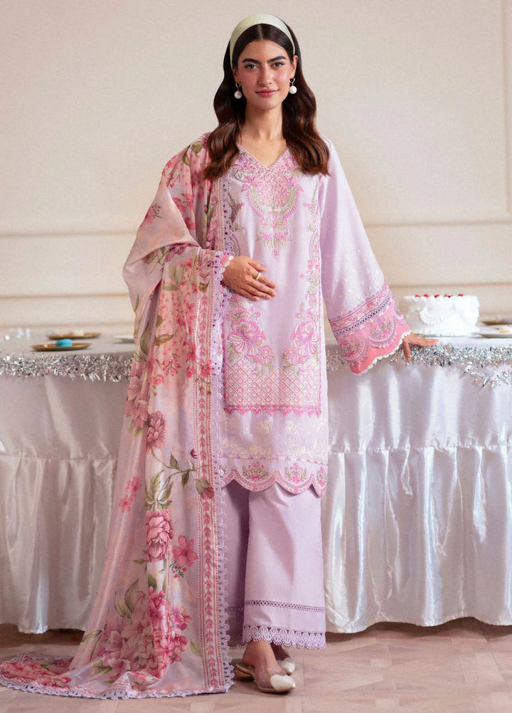 Signature by AJR Embroidered Lawn Suits Unstitched 3 Piece AJR25SL D-08 Thistel - Summer Collection