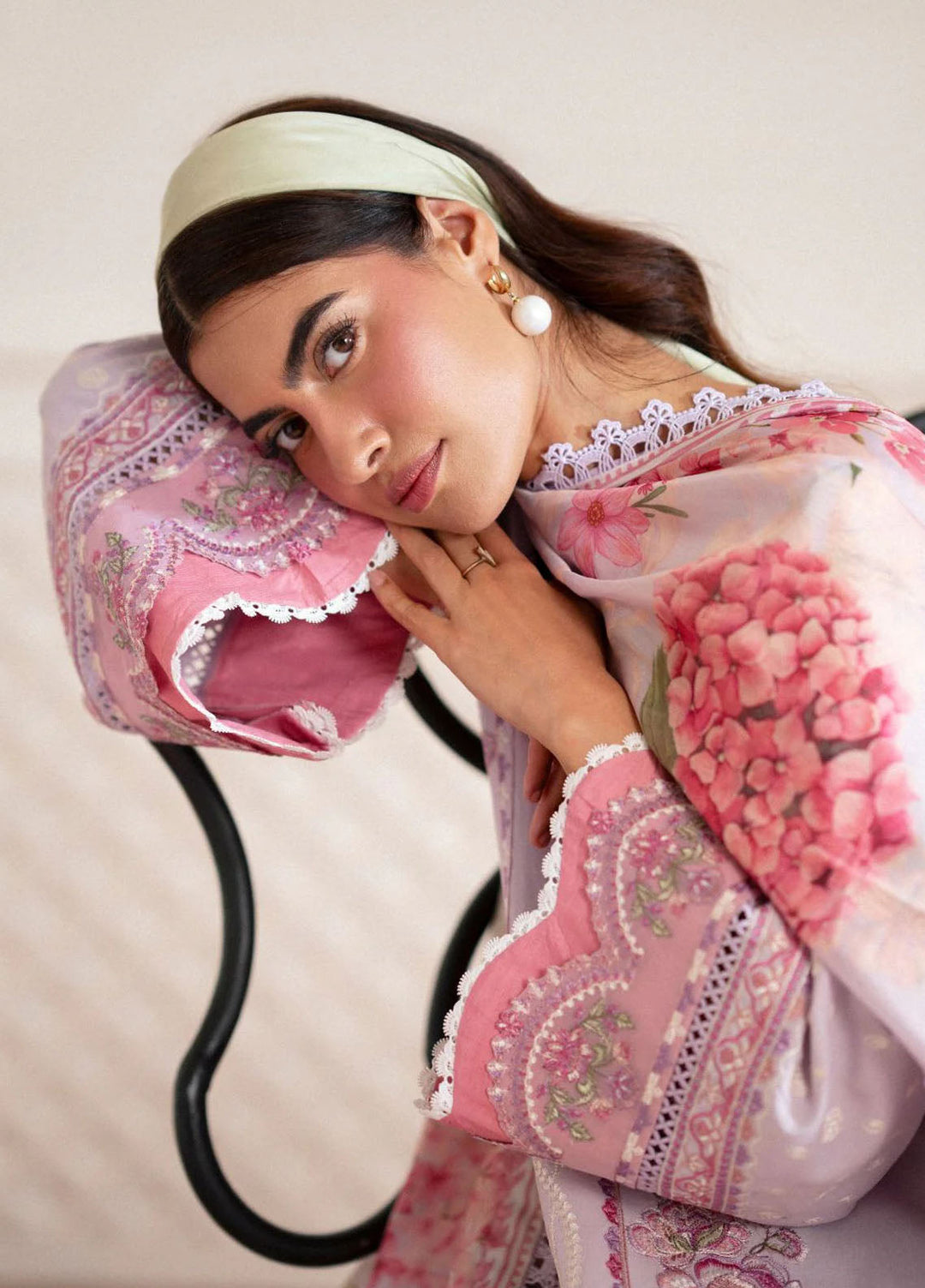 Signature by AJR Embroidered Lawn Suits Unstitched 3 Piece AJR25SL D-08 Thistel - Summer Collection