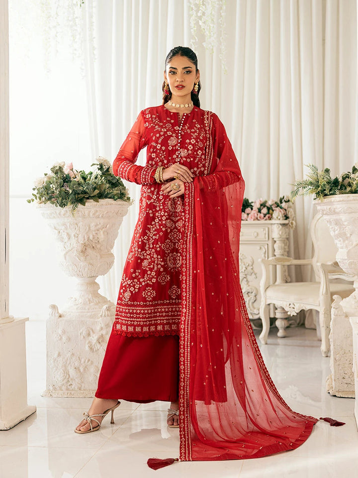 Signature by Salitex Embroidered Chiffon Suits Unstitched 3 Piece SUNS7CH027UT - Summer Collection