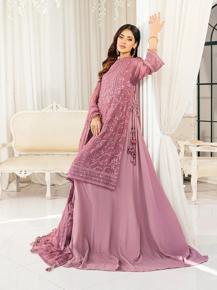 Signature by Salitex Embroidered Chiffon Suits Unstitched 3 Piece SUNS7CH029UT - Summer Collection