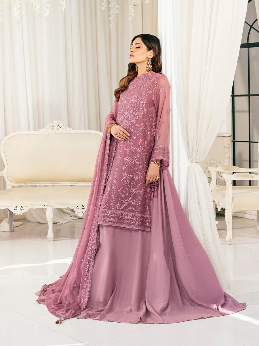 Signature by Salitex Embroidered Chiffon Suits Unstitched 3 Piece SUNS7CH029UT - Summer Collection