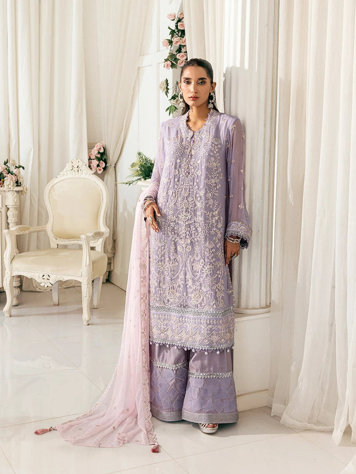 Signature by Salitex Embroidered Chiffon Suits Unstitched 3 Piece SUNS7CH033UT - Summer Collection
