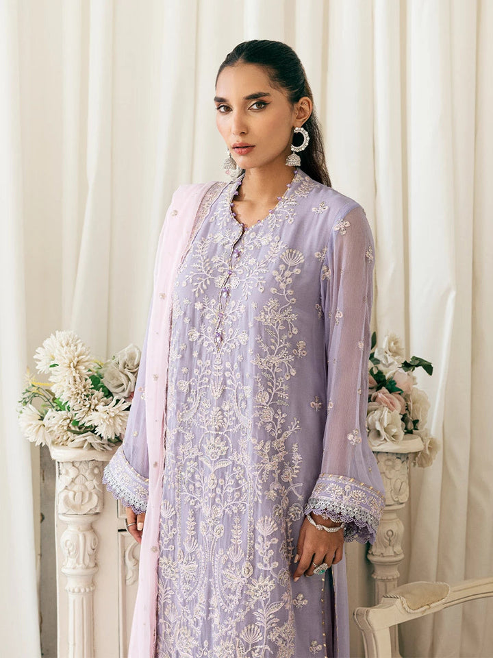 Signature by Salitex Embroidered Chiffon Suits Unstitched 3 Piece SUNS7CH033UT - Summer Collection