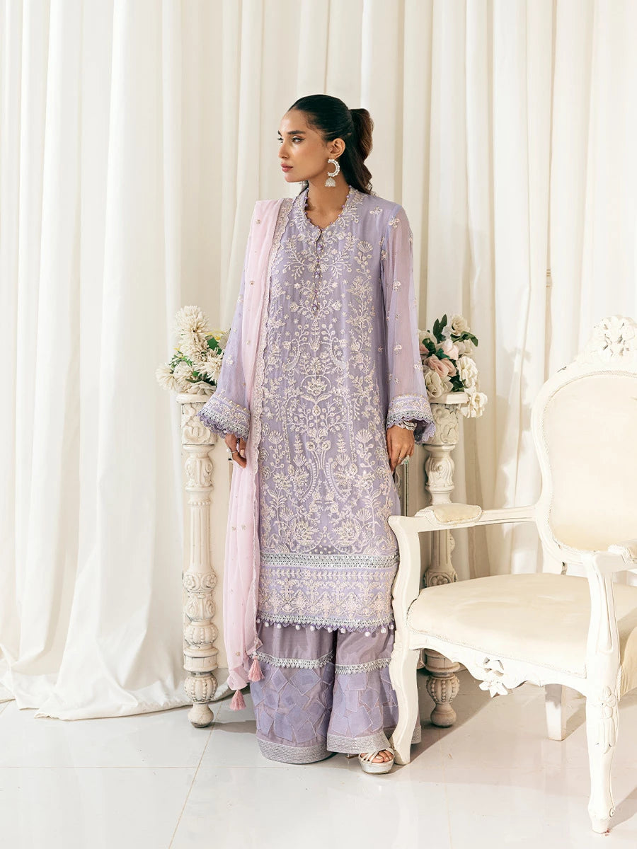 Signature by Salitex Embroidered Chiffon Suits Unstitched 3 Piece SUNS7CH033UT - Summer Collection