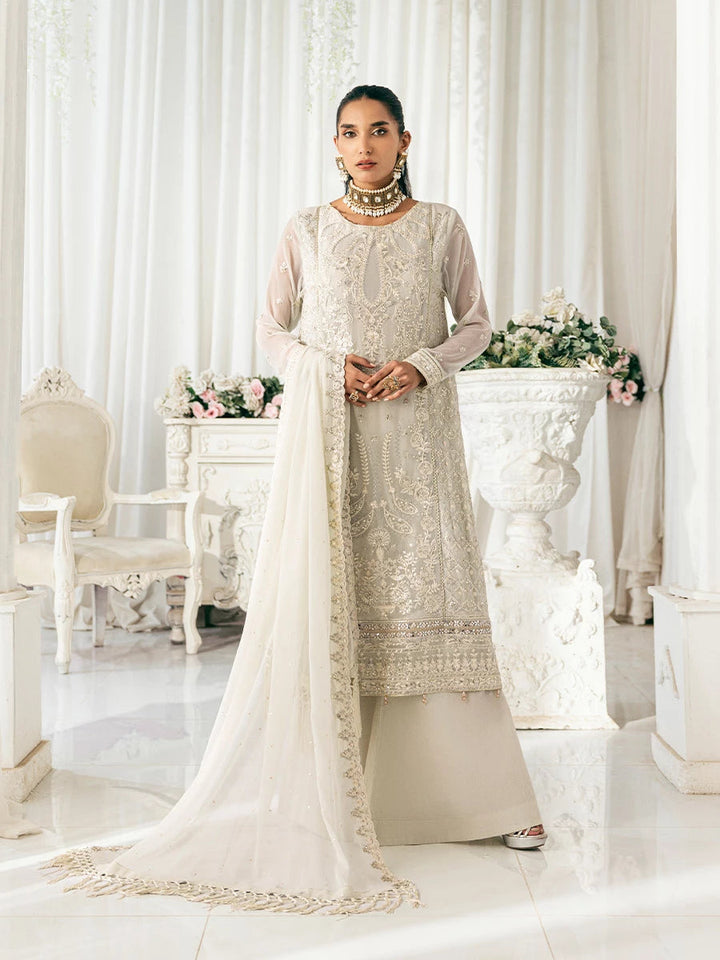 Signature by Salitex Embroidered Chiffon Suits Unstitched 3 Piece SUNS7CH037UT - Summer Collection