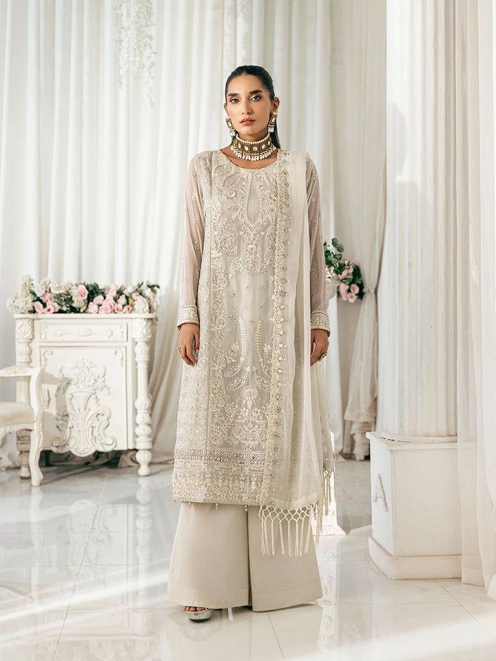 Signature by Salitex Embroidered Chiffon Suits Unstitched 3 Piece SUNS7CH037UT - Summer Collection