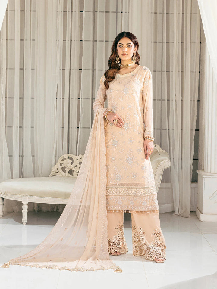Signature by Salitex Embroidered Chiffon Suits Unstitched 3 Piece SUNS7CH039UT - Summer Collection