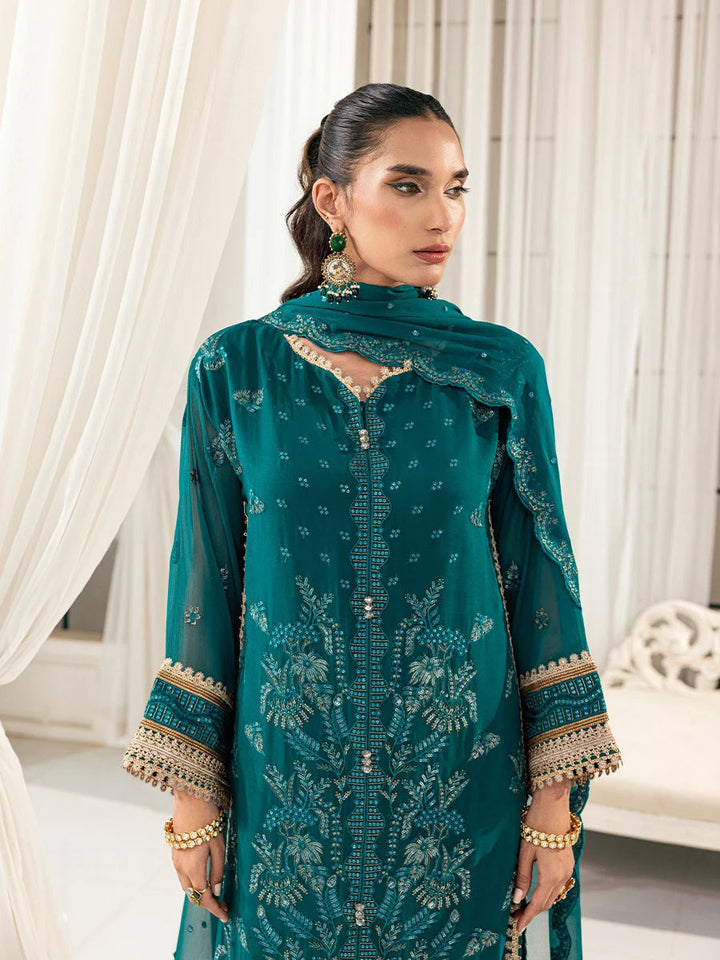 Signature by Salitex Embroidered Chiffon Suits Unstitched 3 Piece SUNS7CH045UT - Summer Collection