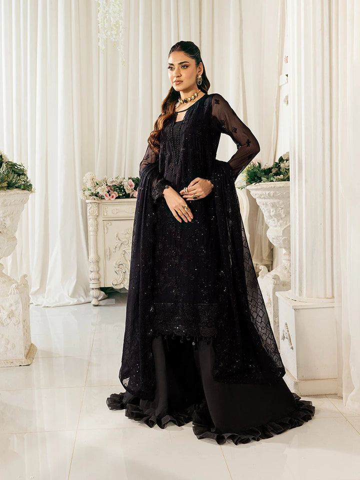 Signature by Salitex Embroidered Chiffon Suits Unstitched 3 Piece SUNS7CH048UT - Summer Collection