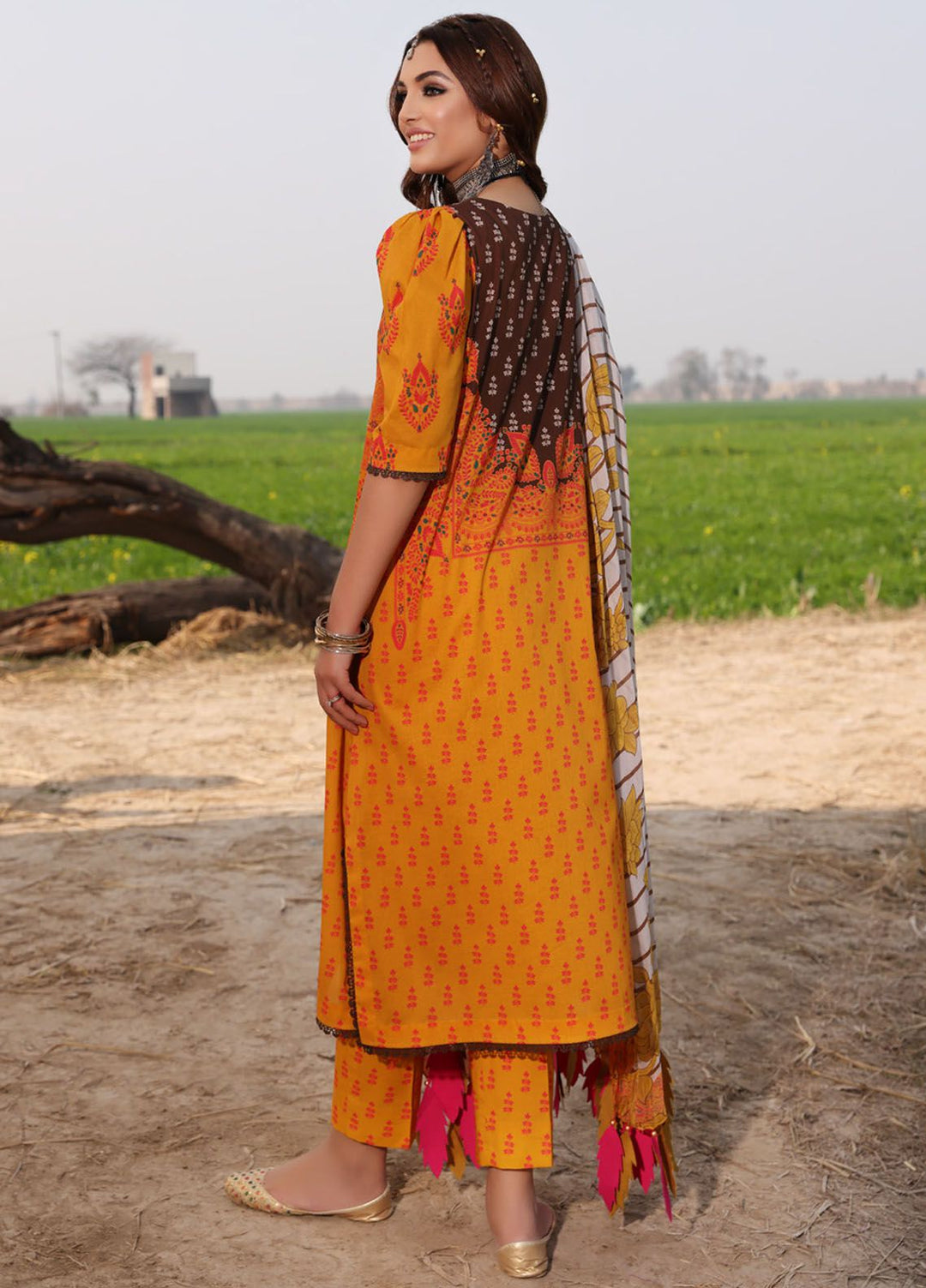 Signature Prints By Charizma Embroidered Lawn Suit Unstitched 3 Piece CRZ24SP SP4-02 - Spring Summer Collection