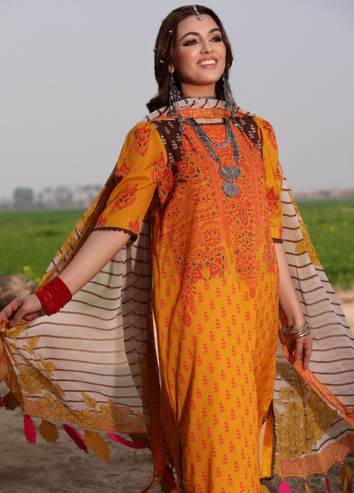 Signature Prints By Charizma Embroidered Lawn Suit Unstitched 3 Piece CRZ24SP SP4-02 - Spring Summer Collection