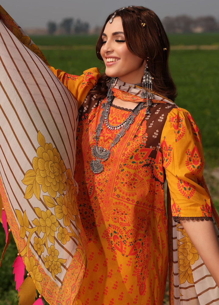Signature Prints By Charizma Embroidered Lawn Suit Unstitched 3 Piece CRZ24SP SP4-02 - Spring Summer Collection