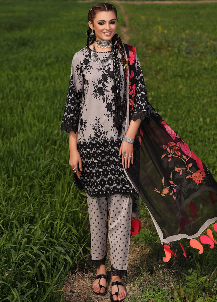 Signature Prints By Charizma Embroidered Lawn Suit Unstitched 3 Piece CRZ24SP SP4-05 - Spring Summer Collection