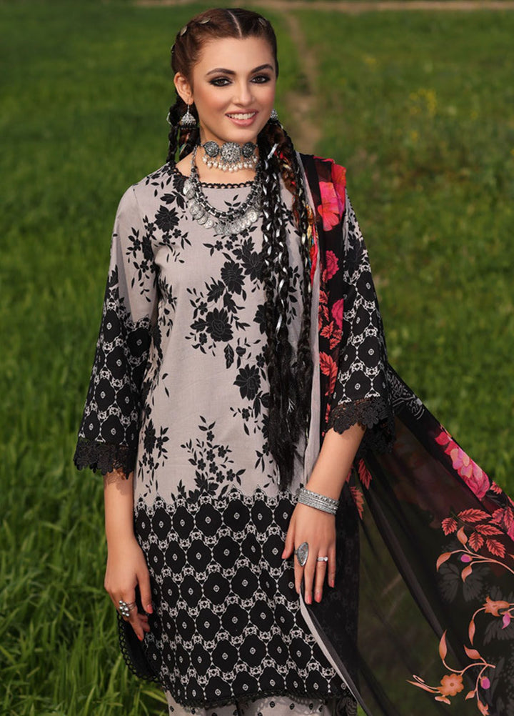 Signature Prints By Charizma Embroidered Lawn Suit Unstitched 3 Piece CRZ24SP SP4-05 - Spring Summer Collection