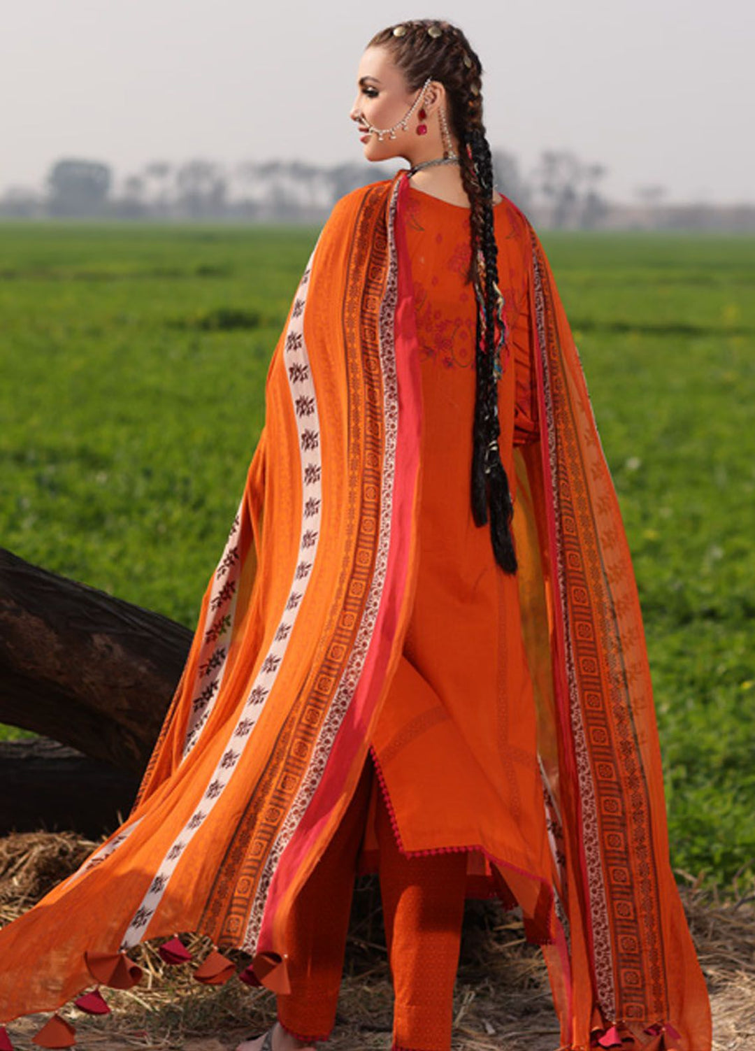 Signature Prints By Charizma Embroidered Lawn Suit Unstitched 3 Piece CRZ24SP SP4-06 - Spring Summer Collection