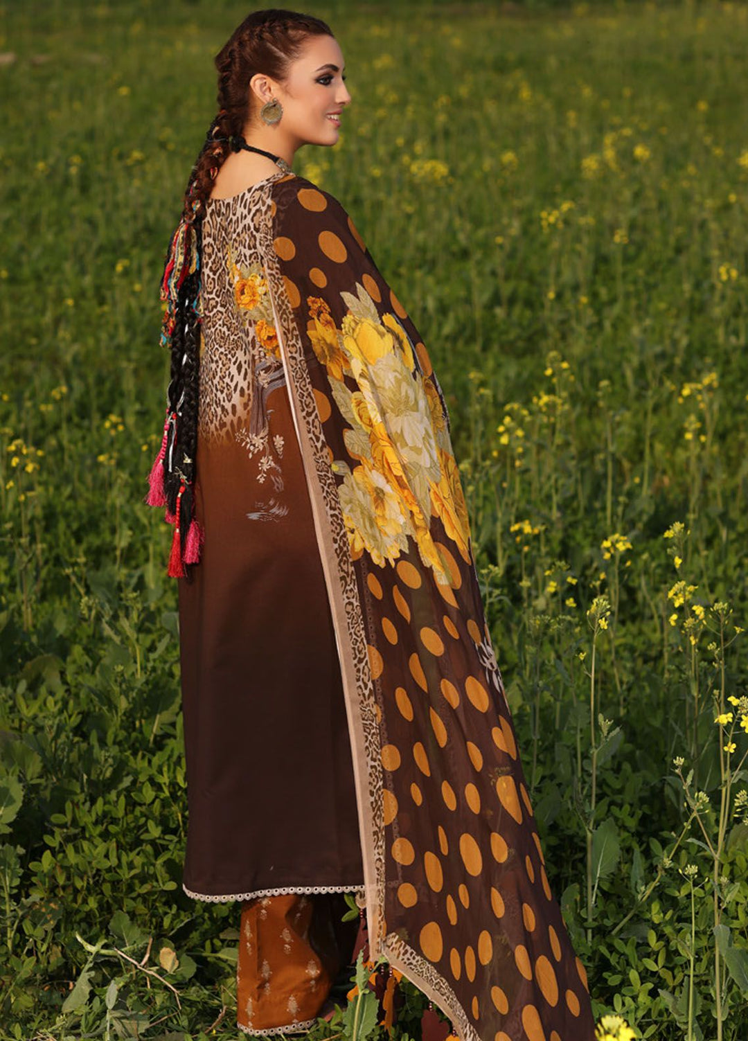 Signature Prints By Charizma Embroidered Lawn Suit Unstitched 3 Piece CRZ24SP SP4-09 - Spring Summer Collection