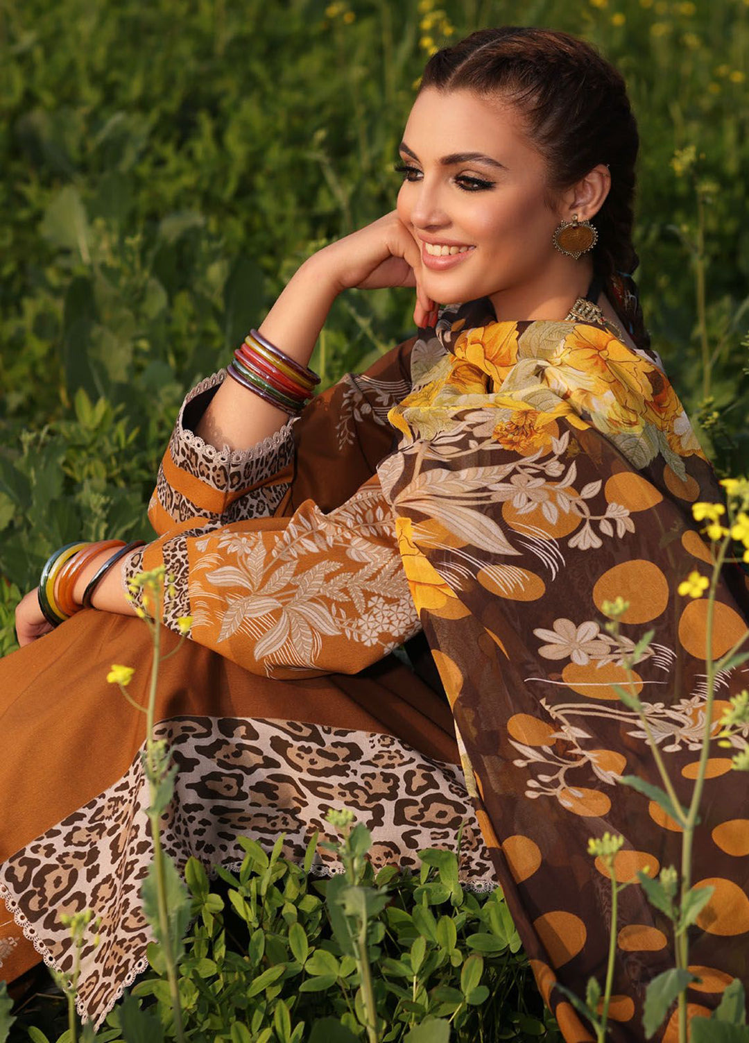 Signature Prints By Charizma Embroidered Lawn Suit Unstitched 3 Piece CRZ24SP SP4-09 - Spring Summer Collection