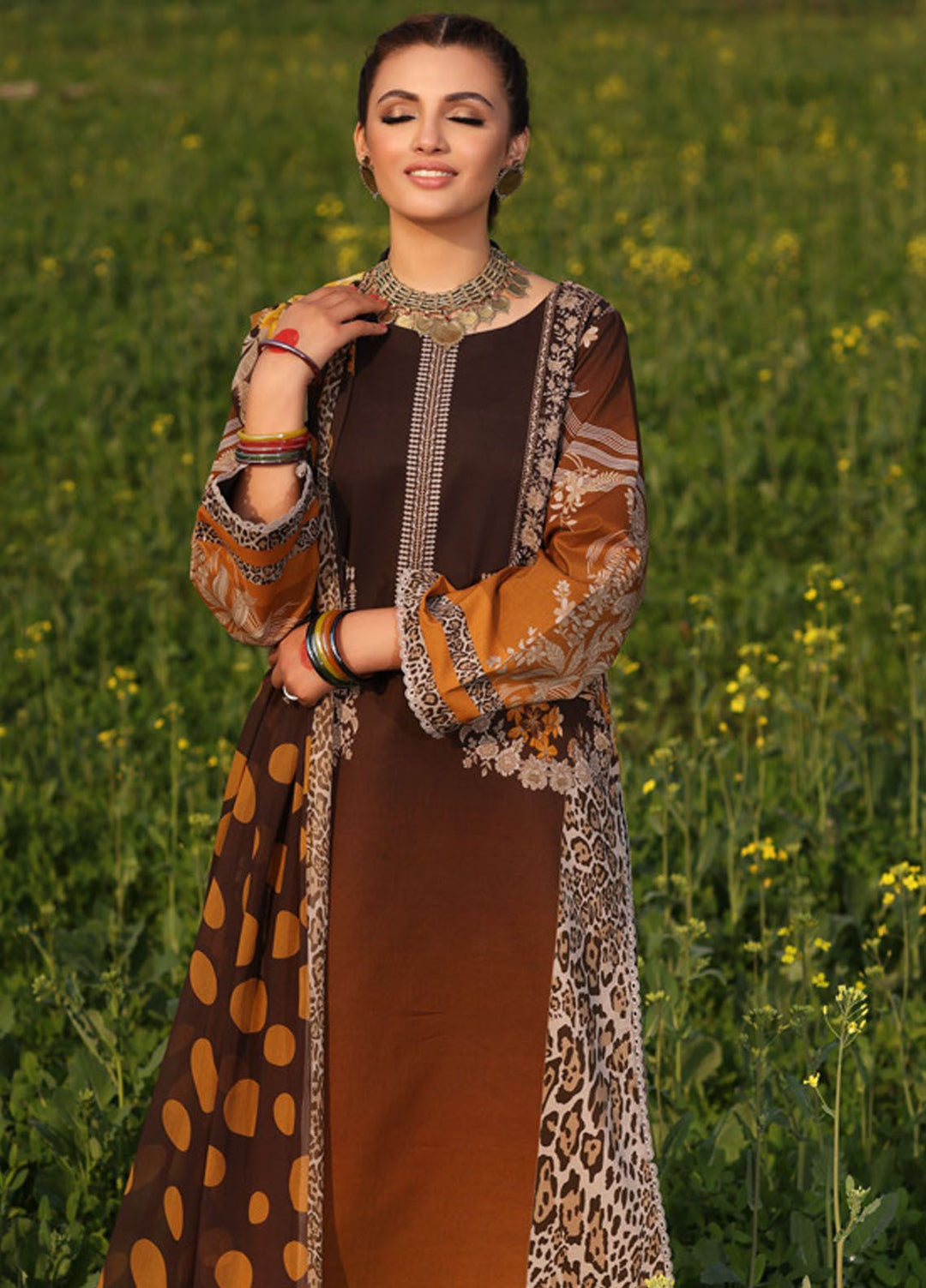 Signature Prints By Charizma Embroidered Lawn Suit Unstitched 3 Piece CRZ24SP SP4-09 - Spring Summer Collection