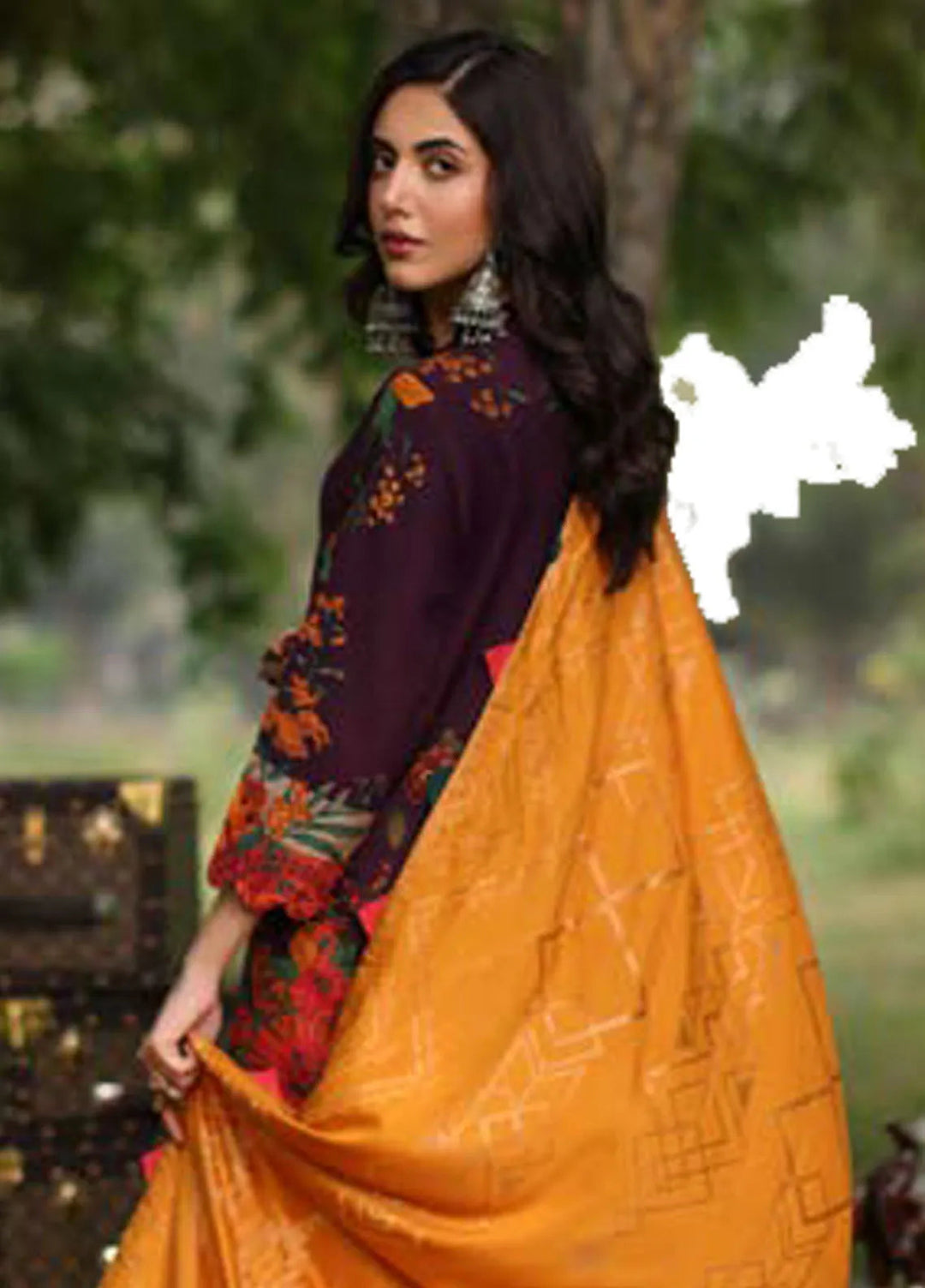 Signature Prints By Charizma Printed Linen Suit Unstitched 3 Piece CRZ24SPL SPW4-01 - Winter Collection