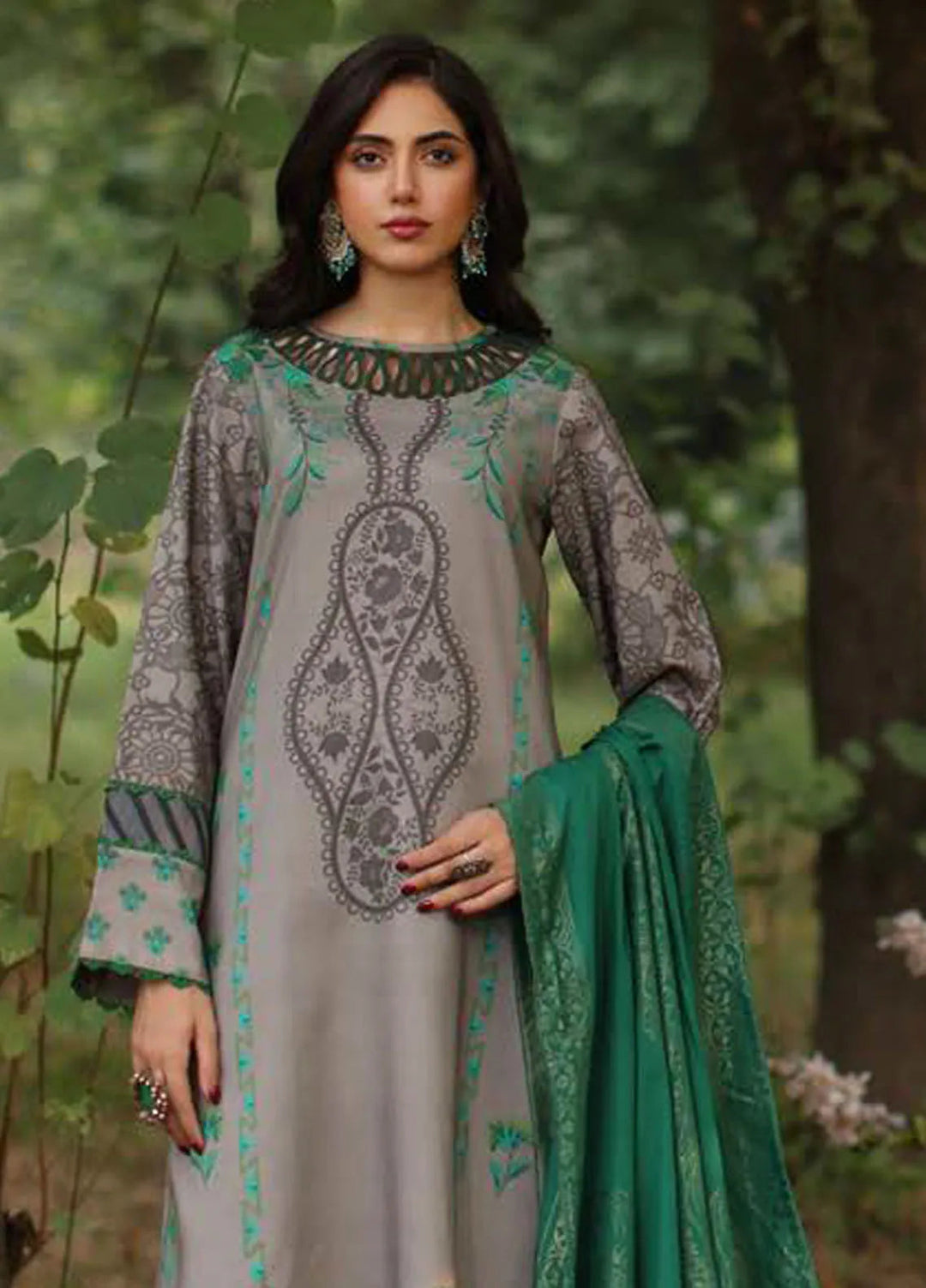 Signature Prints By Charizma Printed Linen Suit Unstitched 3 Piece CRZ24SPL SPW4-04 - Winter Collection