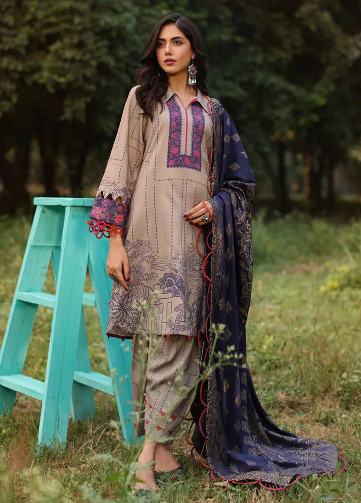 Signature Prints By Charizma Printed Linen Suit Unstitched 3 Piece CRZ24SPL SPW4-06 - Winter Collection