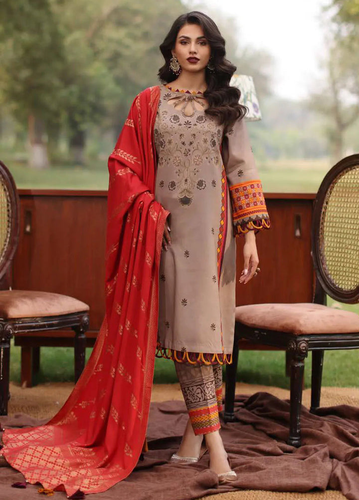 Signature Prints By Charizma Printed Linen Suit Unstitched 3 Piece CRZ24SPL SPW4-07 - Winter Collection