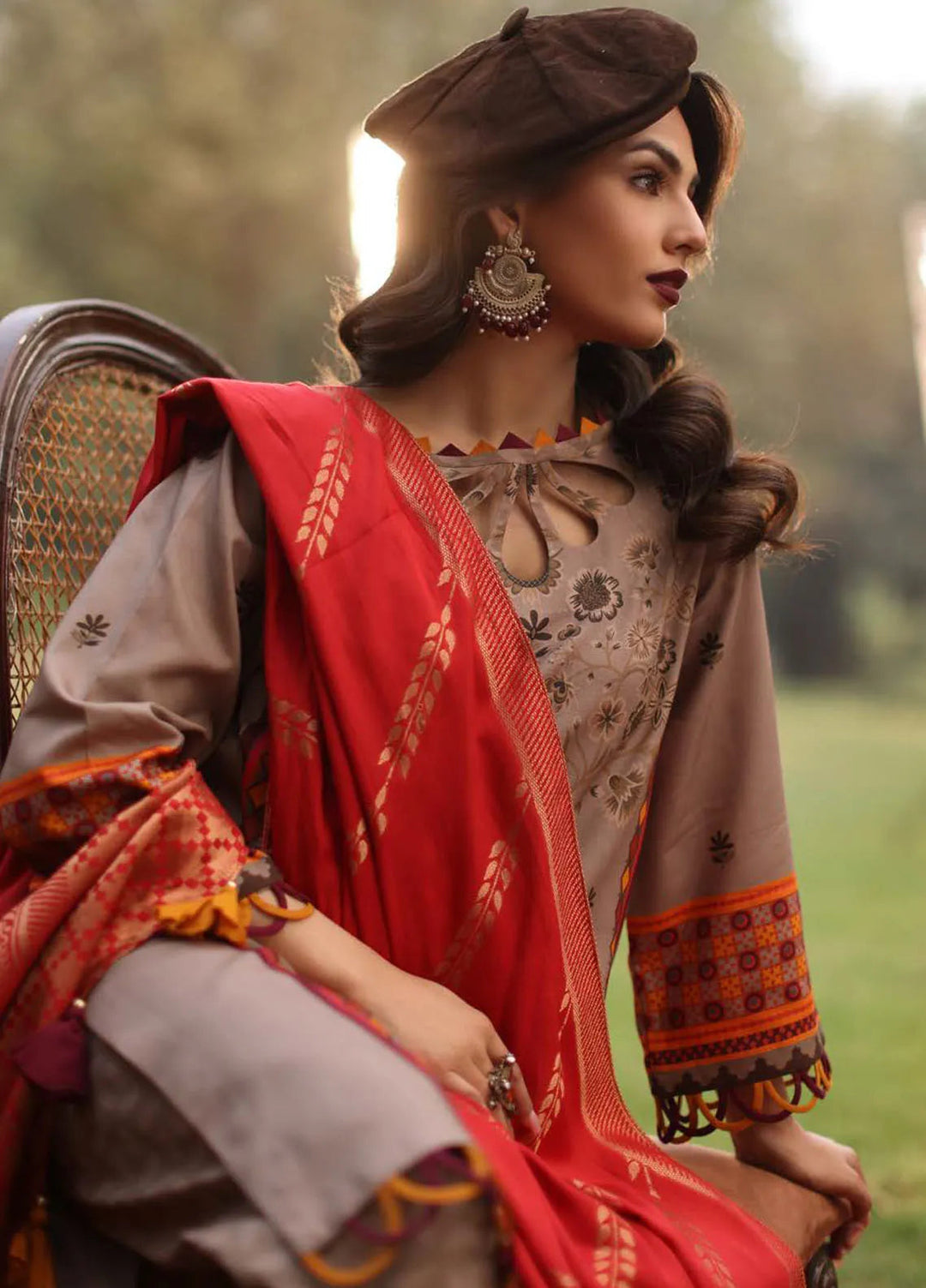 Signature Prints By Charizma Printed Linen Suit Unstitched 3 Piece CRZ24SPL SPW4-07 - Winter Collection