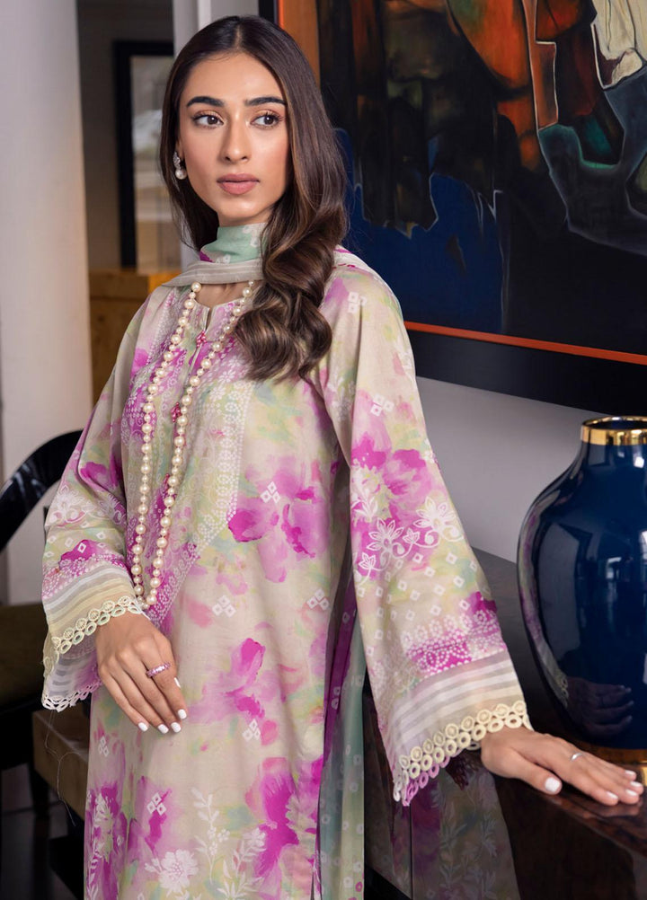 Signature Prints By Nureh Printed Lawn Suits Unstitched 3 Piece NU23SPRP SP-68 - Summer Collection