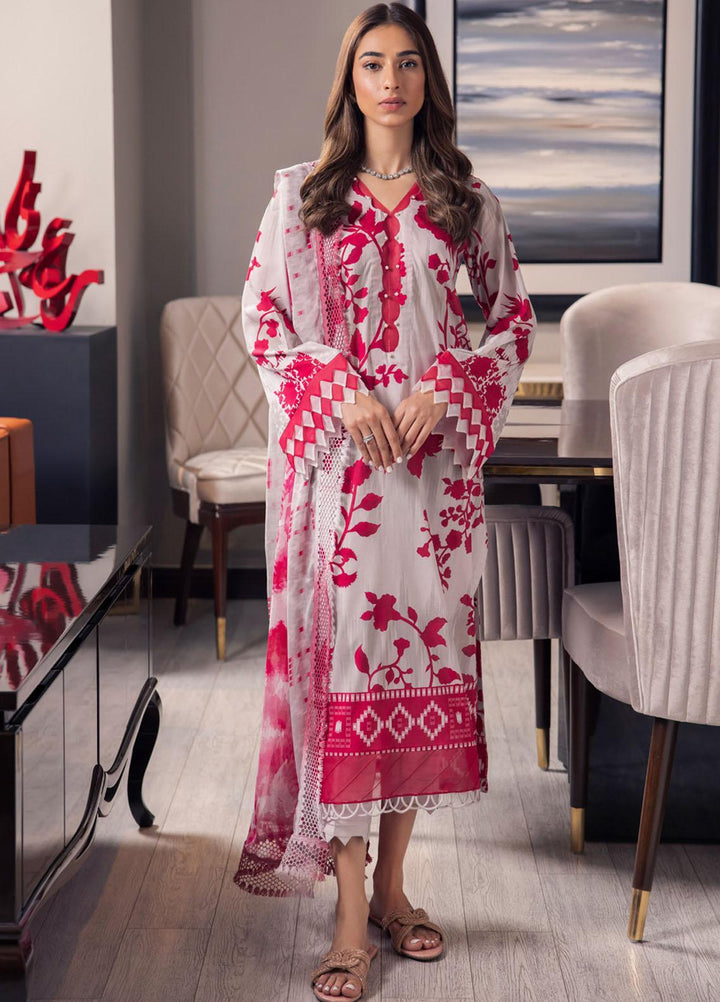 Signature Prints By Nureh Printed Lawn Suits Unstitched 3 Piece NU23SPRP SP-69 - Summer Collection