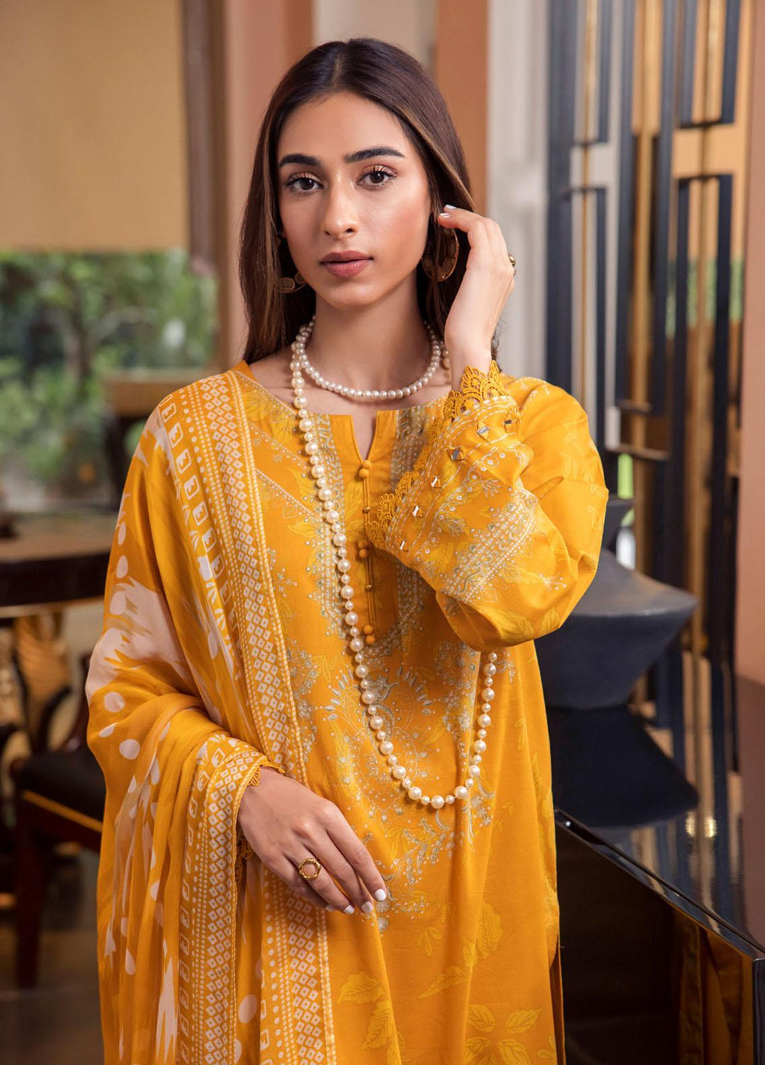 Signature Prints By Nureh Printed Lawn Suits Unstitched 3 Piece NU23SPRP SP-70 - Summer Collection