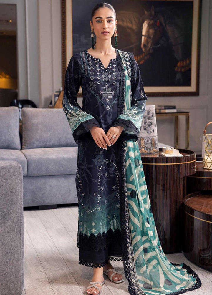 Signature Prints By Nureh Printed Lawn Suits Unstitched 3 Piece NU23SPRP SP-71 - Summer Collection