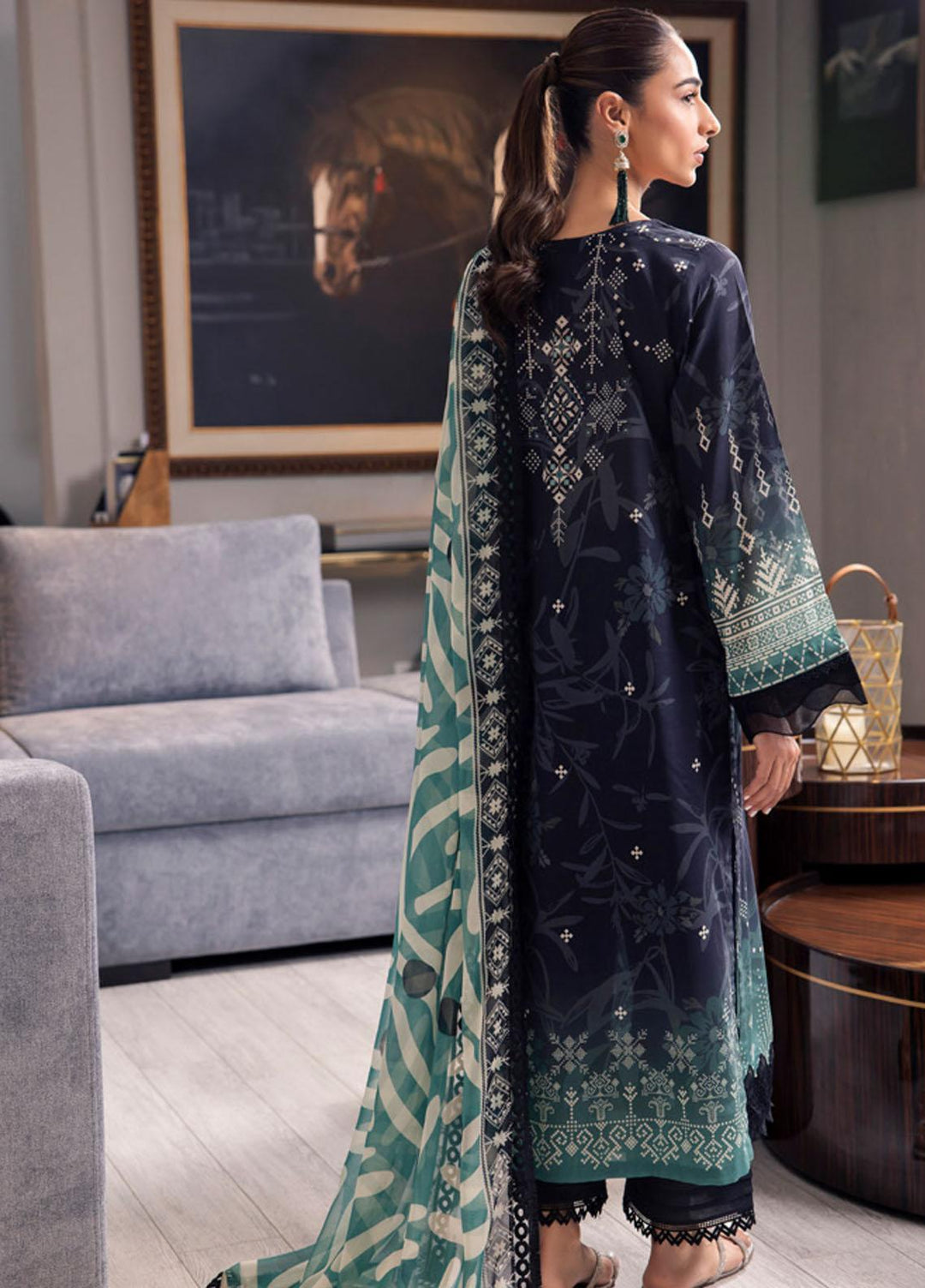 Signature Prints By Nureh Printed Lawn Suits Unstitched 3 Piece NU23SPRP SP-71 - Summer Collection