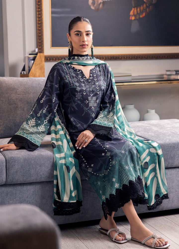 Signature Prints By Nureh Printed Lawn Suits Unstitched 3 Piece NU23SPRP SP-71 - Summer Collection